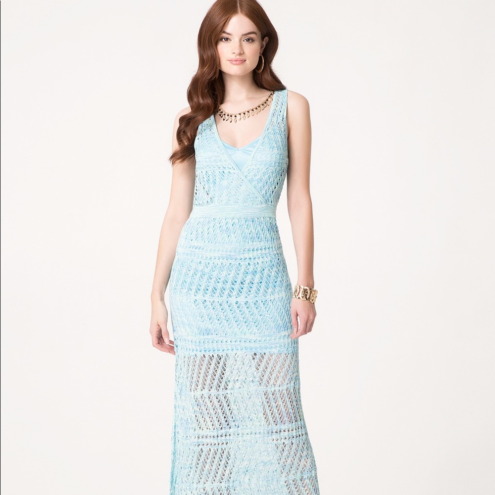 Bebe pointelle maxy dress small
